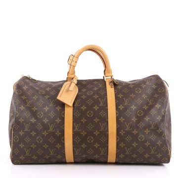 Louis Vuitton Keepall Bag Monogram Canvas 50 Brown 1857811