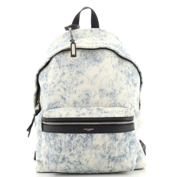 Saint Laurent City Backpack Denim Medium