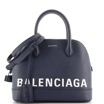 Balenciaga Logo Ville Bag Leather Small