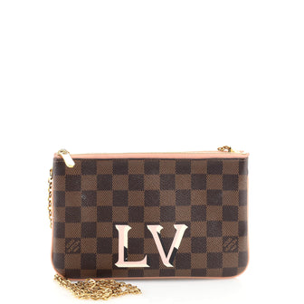 Louis Vuitton Double Zip Pochette Damier