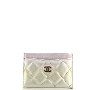 Chanel Classic Card Holder Quilted Gradient Metallic Calfskin with Gradient Hardware