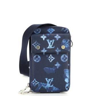 Louis Vuitton Phone Pouch Limited Edition Monogram Ink Watercolor Leather