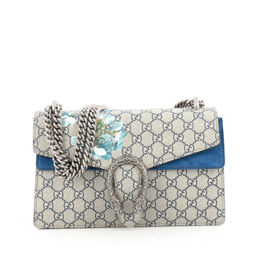 Gucci Dionysus Handbag Blooms Print GG Coated Canvas Small Brown