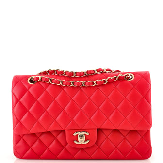 Chanel Classic Double Flap Bag Quilted Lambskin Medium