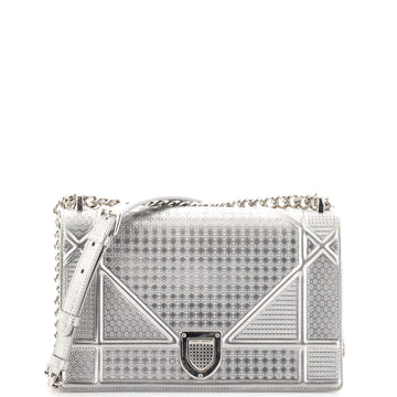 Christian Dior Diorama Flap Bag Cannage Embossed Calfskin Medium