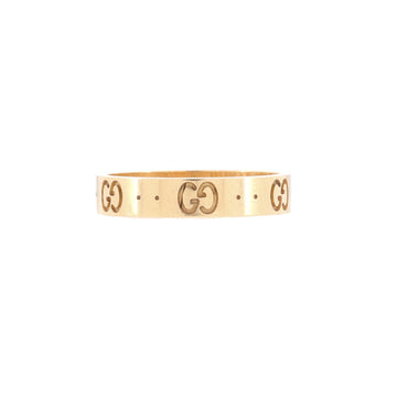 Gucci Icon Band Ring 18K Yellow Gold 4mm