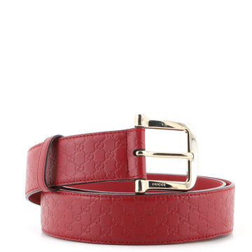 Gucci Buckle Belt (Outlet) Microguccissima Leather Wide