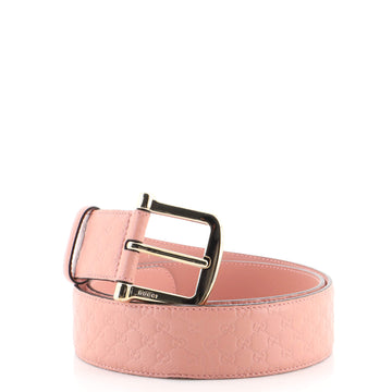 Gucci Buckle Belt (Outlet) Microguccissima Leather Wide