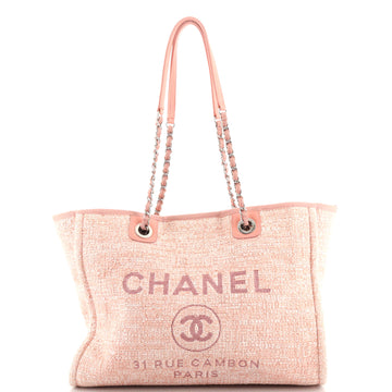 Chanel Deauville Tote Raffia with Glitter Detail Medium