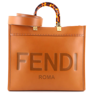 Fendi Sunshine Shopper Tote Leather Medium