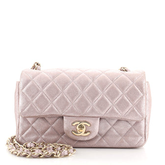 Chanel Classic Quilted Mini Lambskin Single Flap Metallic Gold