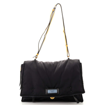 Prada Etiquette Flap Bag Tessuto Medium