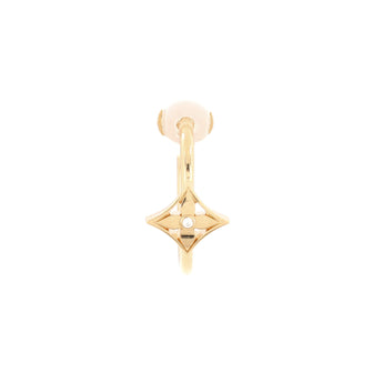 Louis Vuitton 18K Diamond Idylle Blossom Small Hoop Earring - 18K