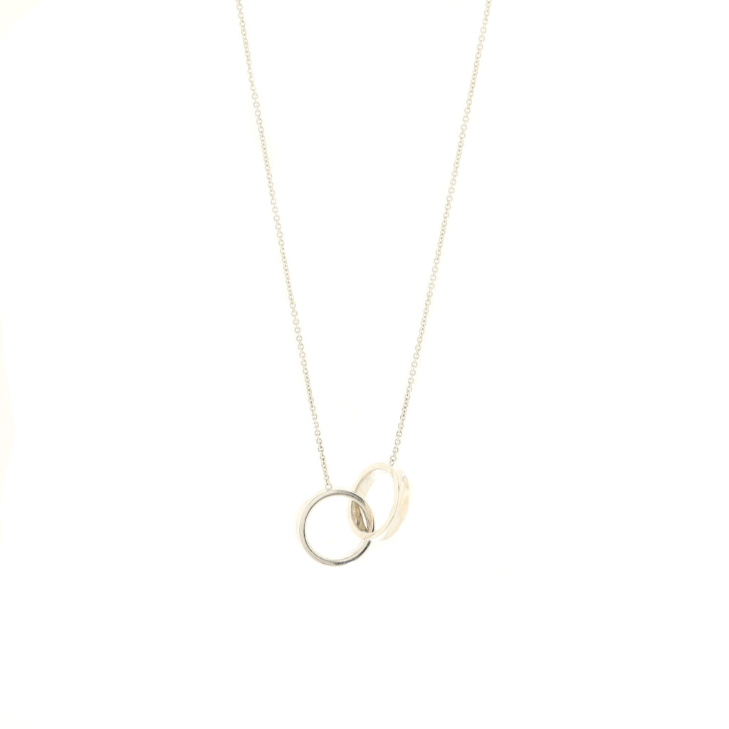 Tiffany & Co Elsa Peretti Double Interlocking Oval Circles Necklace -  Second Hand Tiffany
