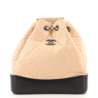 Chanel Gabrielle Backpack Quilted Calfskin Small
