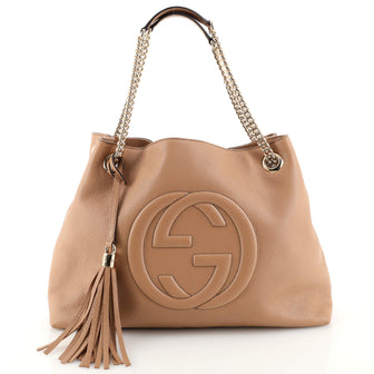 Gucci Soho Chain Strap Shoulder Bag (Outlet) Leather Medium