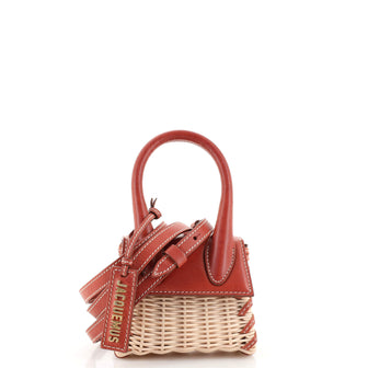 Jacquemus Le Chiquito Osier Bag Raffia and Leather Mini