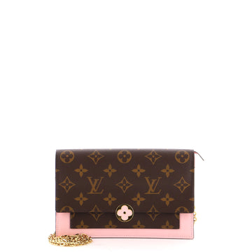 Louis Vuitton Flore Chain Wallet Monogram Canvas
