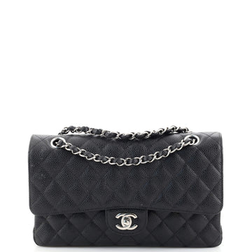 Chanel Classic Double Flap Bag Quilted Caviar Medium