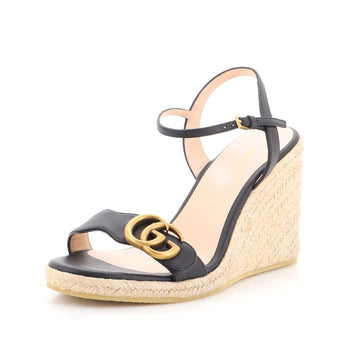 Gucci Women's Aitana Wedge Espadrilles Leather