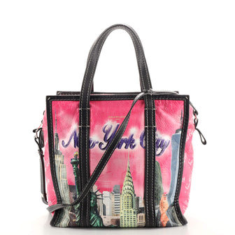Balenciaga Bazar Convertible AJ Tote Printed Leather Small