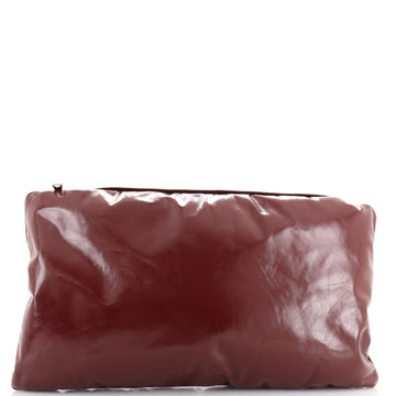 Bottega Veneta Pillow Zip Pouch Puffy Leather Large