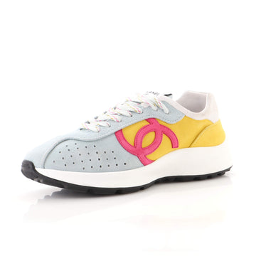 Chanel Women's CC Low-Top Sneakers Suede