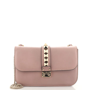 Valentino Garavani Glam Lock Shoulder Bag Leather Medium