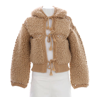 Celine Women's Knot Hooded Cardigan Wool