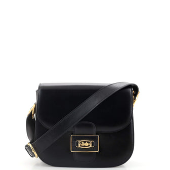 Celine Vintage Carriage Flap Bag Leather Medium