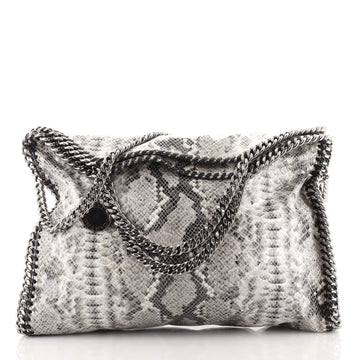 Stella McCartney Falabella Fold Over Bag Faux Python
