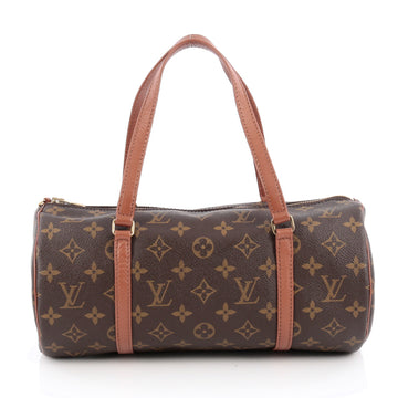 Louis Vuitton Papillon Handbag Monogram Canvas 30 Brown