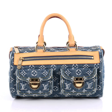 Louis Vuitton Neo Speedy Bag Denim Blue