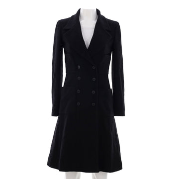 Chanel Women's Double Breasted Four Pocket Coat Tweed