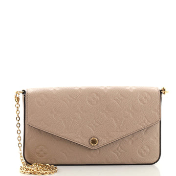 Louis Vuitton Felicie Pochette Monogram Empreinte Leather