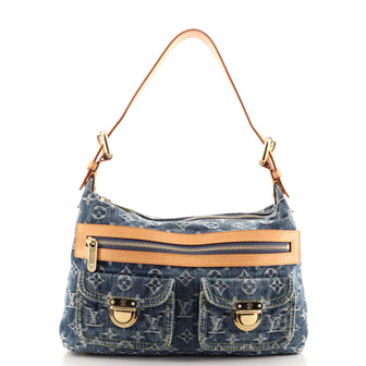 Louis Vuitton Baggy Handbag Denim PM