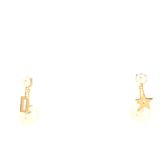 Christian Dior My ABCDior Tribales Drop Earrings Metal with Faux Pearls