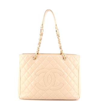 Chanel Grand Shopping Tote Quilted Caviar