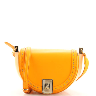 Fendi Moonlight Flap Bag Leather with Plexiglass Detail