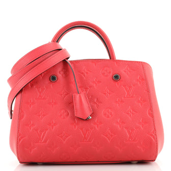 Louis Vuitton Montaigne Handbag Monogram Empreinte Leather BB