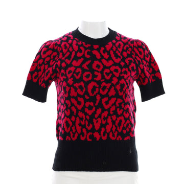Christian Dior Women's Short Sleeve Sweater Printed Cashmere