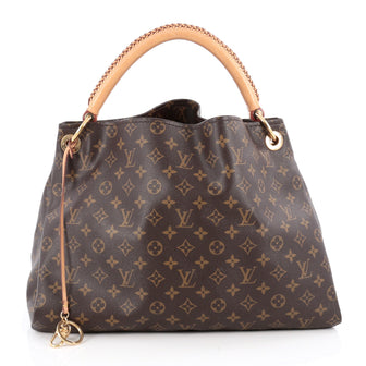 Louis Vuitton Artsy Handbag Monogram Canvas MM Brown