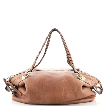 Gucci Bamboo Bar Shoulder Bag Leather Large