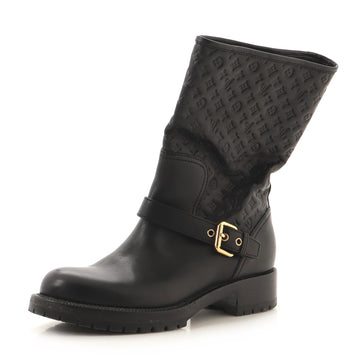 Louis Vuitton Women's Rebellion Half Boots Monogram Embossed Leather