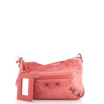 Balenciaga Hip Giant Studs Crossbody Bag Leather