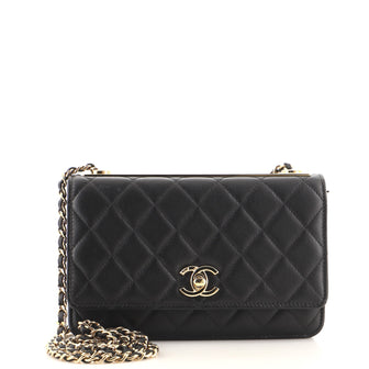 Chanel Trendy CC Wallet on Chain Quilted Lambskin