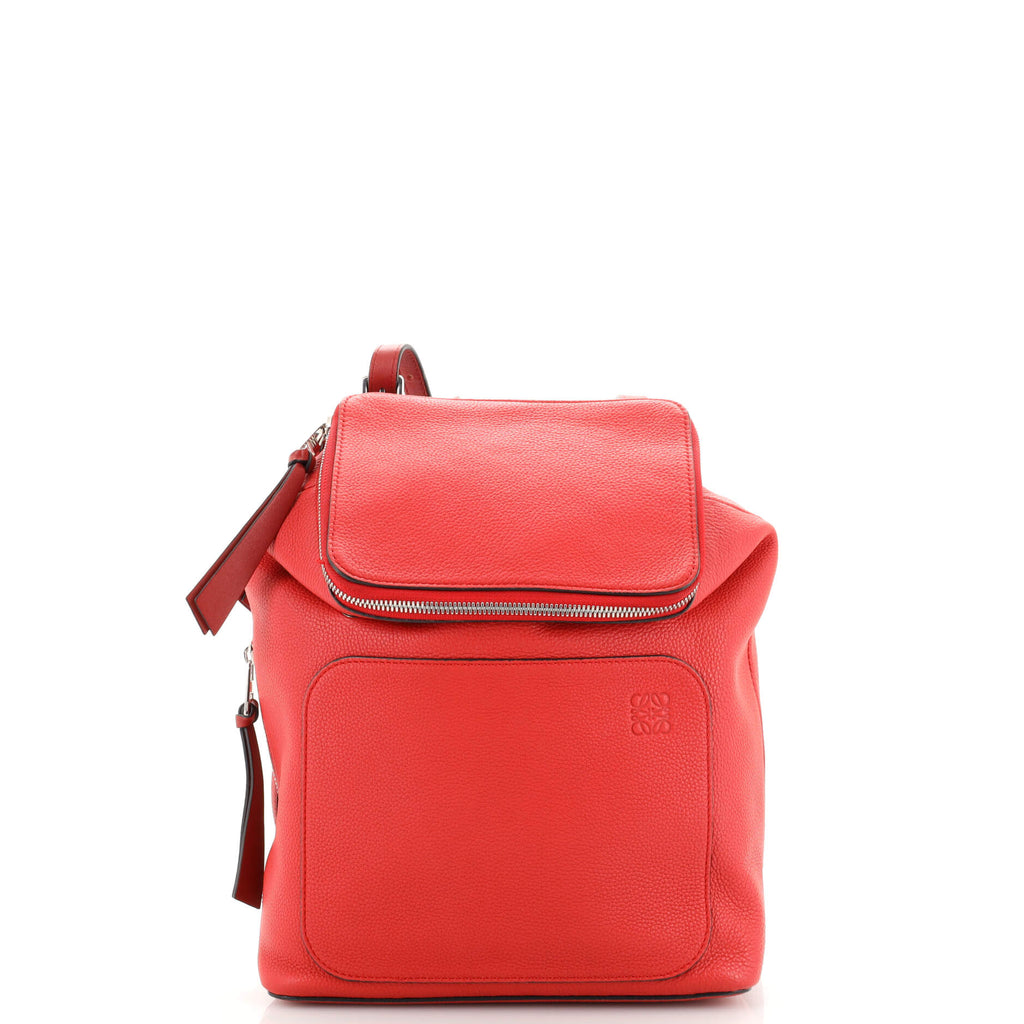 Loewe Goya Backpack Leather Small Red 186399135