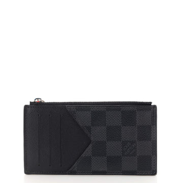 Louis Vuitton Coin Card Holder Damier Graphite