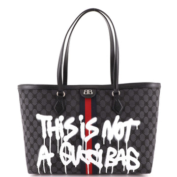 Balenciaga x Gucci The Hacker Project Tote Graffiti BB Canvas Medium