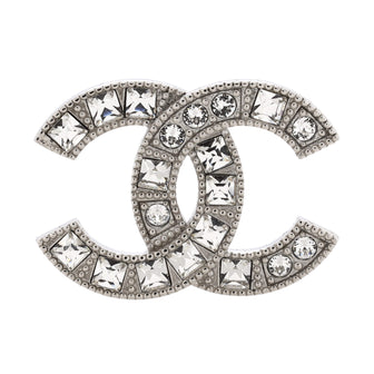 Chanel CC Brooch Metal with Crystals